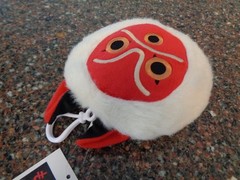 Princess Mononoke San Mask Reusable Shopping Tote Bag In Plush Ghibli Bandai New