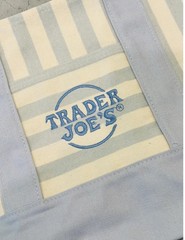 Trader Joe’s Striped Reusable Mini Tote Bags 4-Pack Small 13x11x6