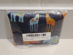 New ALLYDREW LARGE FOLDABLE TOTE Elephants Giraffes Nylon Reusable Grocery Bag