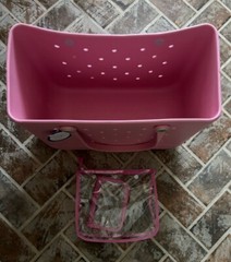 Original Bogg Bag Blowing Pink Bubbles Large Multi-Use Tote *In Hand*