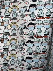 Snoopy & The Peanuts Gang Play Doctor & Nurse Handmade Reversible Washable Tote