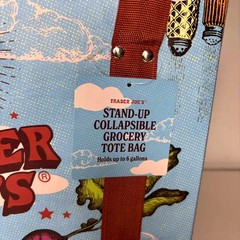 LOT 3x — Trader Joe’s Stand-Up Collapsable Grocery Tote Bag Box Car Storage NWT!