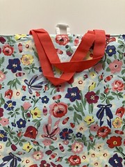 Tesco Cath Kidston Flower Bag Tote Blue Floral Rose Poppy Tulip Daffodil 2024