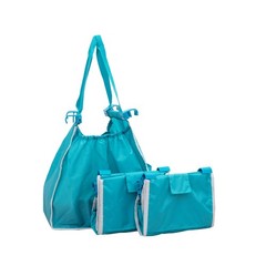 3-Pack Reusable Universal Cart Bag + Base Board (Teal)
