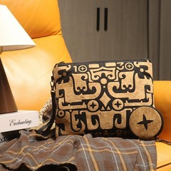 daaiurbags Wristlet Pouch Set 2-Piece for Women,Natural Cork Multicolor