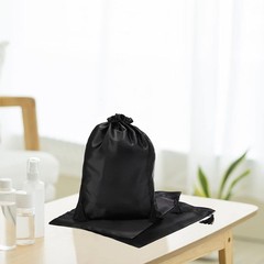 Youeon 16 Pcs Silk Satin Wig Bags 12″x16″, Black Gift &