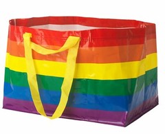 Ikea Storstomma Large Rainbow Bag Shopping Storage Gay Pride LGBT LGBTQ Kvanting