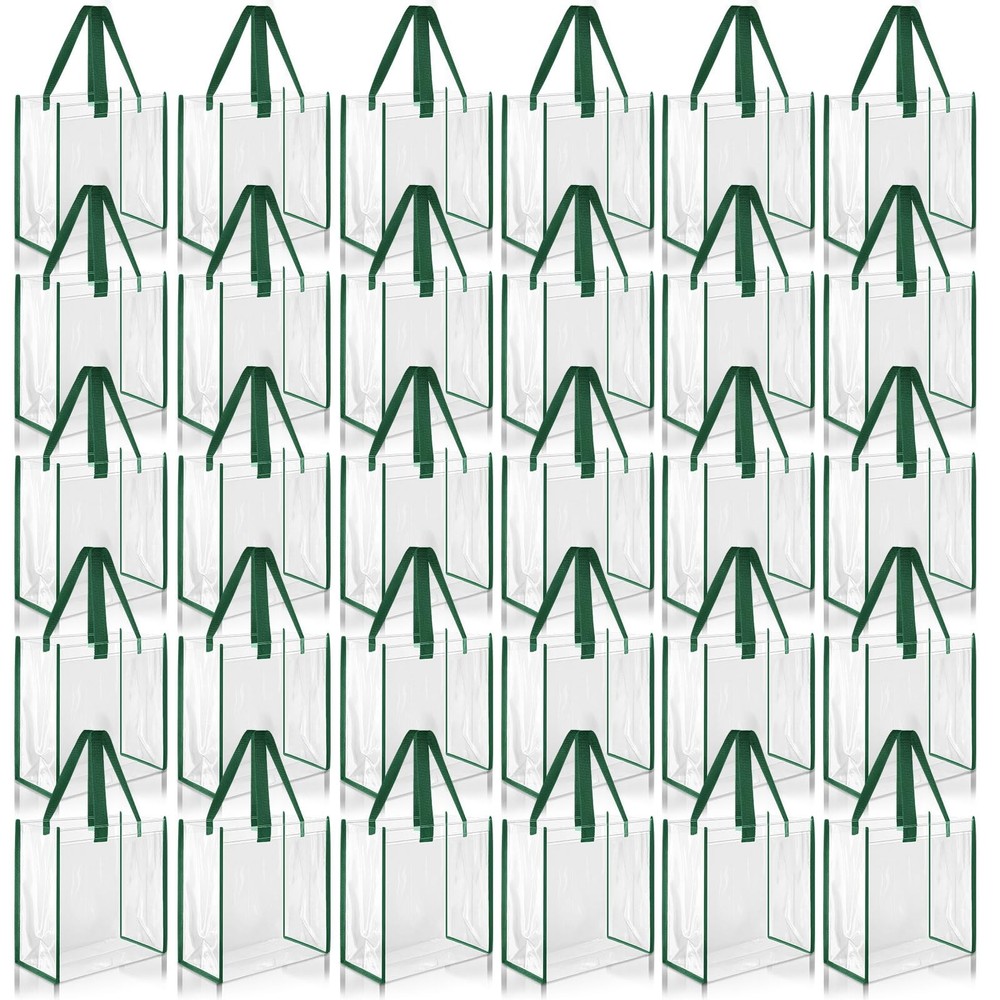 30 Pcs Clear Tote Bag Stadium Approved Bulk 10 x 10 x 4 inch Plastic Tote Gif…