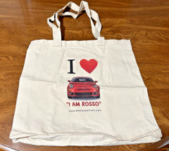 I Love My FIAT Canvas Tote Bag Shopping Yoga Lightweight Cotton 14” X 12” X 2”
