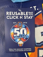 ALDI Limited Edition 50TH Birthday Click N’ Stay Tote Bag Reusable 2026 New 2pc