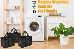 Homemell Heavy Duty Reusable Grocery Bags, Large Collapsible Tote Bag Holds 1…
