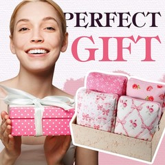 Paterr 4 Pcs Mini Quilted Floral Makeup Bag Women Gifts Small colorful