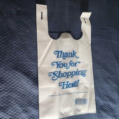 120 pcs Non-Woven Reusable heavy-duty bag White Thank You