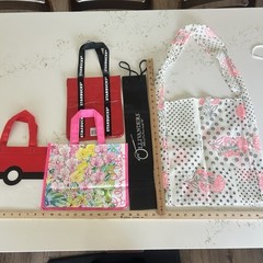 Reusable Shopping Bags Lot Of 15 VS AG Free People Lily Pulitzer Athleta Mixed