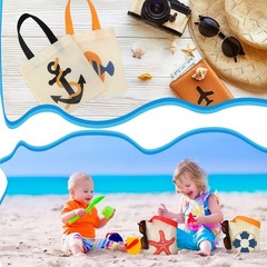 24 Pcs Nautical Gift Bags Nautical Theme Party Favors Non Woven Fabric Anchor…