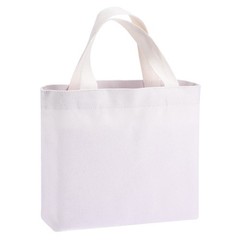 Small Canvas Tote Bag for Women, 11 x 2 x 7″ Canvas Bags, Light Pink