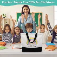12 Pcs Teacher Tote Bags Gifts Bulk for Women End of Year Graduation Retireme…