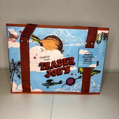 LOT 3x — Trader Joe’s Stand-Up Collapsable Grocery Tote Bag Box Car Storage NWT!
