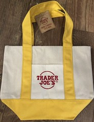 NWT LIMITED Trader Joe’s Mini Canvas Reusable Tote Bags 4 COLOR SET