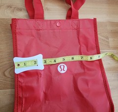 Lululemon Reusable Snap Tote Bags Lot of 4. White Black Red Small Apprx 11×9