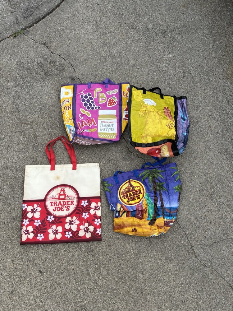 Trader Joe’s Reusable Shopping Polypropylene Cold Bag Vintage Bags Lot