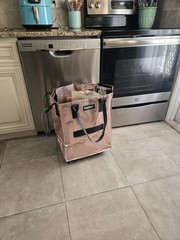 Effortless Medium Silver Shopping Trolley with Wheels – Unbreakable Handles