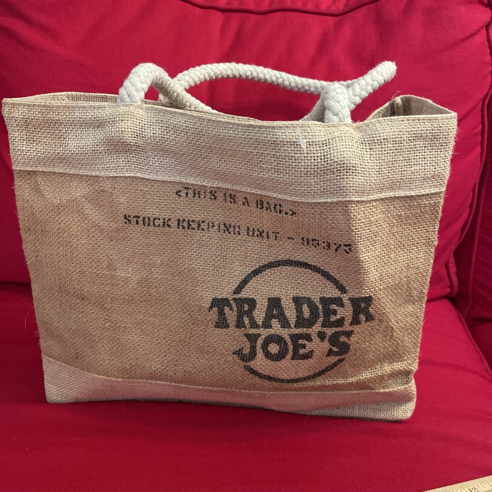 Trader Joe’s Mini Jute Tote Bag Vintage