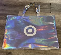 Target 2025 Black Friday Swag Bag Reflective Holographic Tote Bag Empty Bag Only