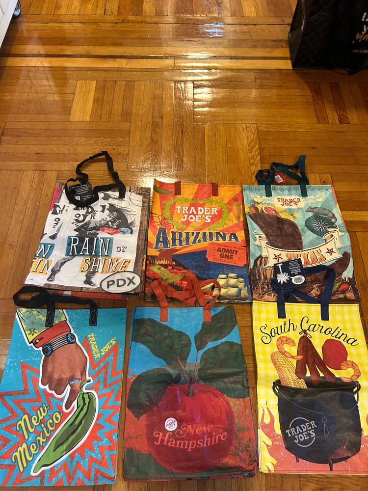 Trader Joe’s State Totes – Reuseable Grocery Shopping Tote Bag by State / Region