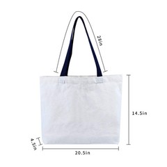 Large Canvas Bag Grocery Tote Beach Shopping 12 oz Multi Purpose Washable – 2…