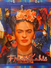 Frida Kahlo Blue Mexican Mesh Bag Bolsa De Maya Mexicana De Frida Kahlo Parrott