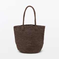 MUJI Hand-woven abaca tote bag 28cm (height) x 40cm (width) x 24cm (depth)