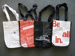 Lululemon Reusable Shopping Tote Bags (4) Small Totes Different Designs #3