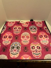 Marshall’s/Homegoods Reusable Plastic Tote Bag Dancing Skeletons- Sugar Skulls