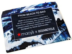 MACY’S “OCEANCYCLE” REUSABLE LIGHT SHOPPING/TOTE BAG – “OCEAN WAVES”