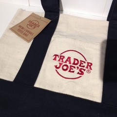NWT Trader Joe’s Canvas Mini Tote + Reusable Shopping Bag Lot Brooklyn Boston +