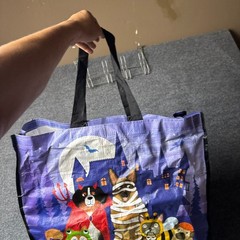 Marshalls Halloween Reusable Shopping Bag Large Dogs Costume 18.5×15.5×7.5