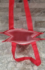Lululemon Red White Small Reusable Shopping Logo Gift Bag Gift Tote – EUC