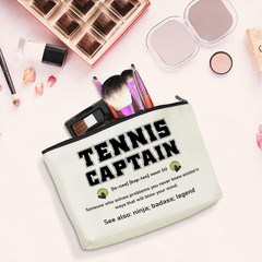 Inspirational Tennis Captain Noun Definition Makeup Bag