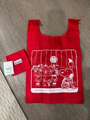 BAGGU Red Japanese Ginza Snoopy Standard Reuseable Bag NWT HTF Rare