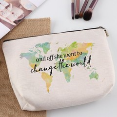 College Graduation Gifts for Women Makeup Bag Off White