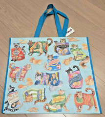NWT TJ MAXX- Cats in Snacks – Large Reusable Shopping Tote Eco Bag