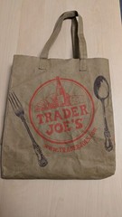 Trader Joe’s used washable reusable paper grocery brown shopping bag