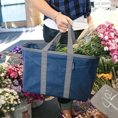 Ecobasket 30 Liter Reusable Tote Bag With Reinforced Bottom Collapsible Grocery