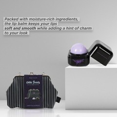 Profusion Cosmetics Gothic Beauty Cosmetic Bag and Lip Balm Set, Black