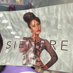 H-E-B Selena Foldable Reusable Shopping Bag Purple Plastic Contemporary Tote