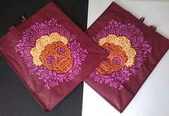 2 HEB DAY OF THE DEAD DIA DE LOS MUERTOS Sugar Skull Reusable Bags 13.5 x 15.5