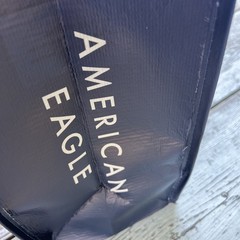 American Eagle Reusable Shopping Bag Dark Blue ‘Live Your Life’ MEDIUM SZ