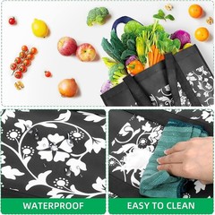 Convenient Multi-Use Foldable Tote Bags – 4-Pack Heavy Duty and Waterproof