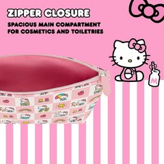 Concept One Hello Kitty Travel Makeup Bag, Trapezoid Cosmetic Organizer Multi